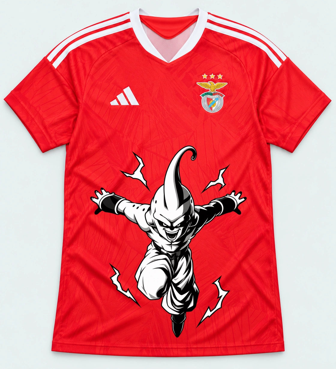 Benfica Red Kid Buu Dragon Ball Jersey — Front