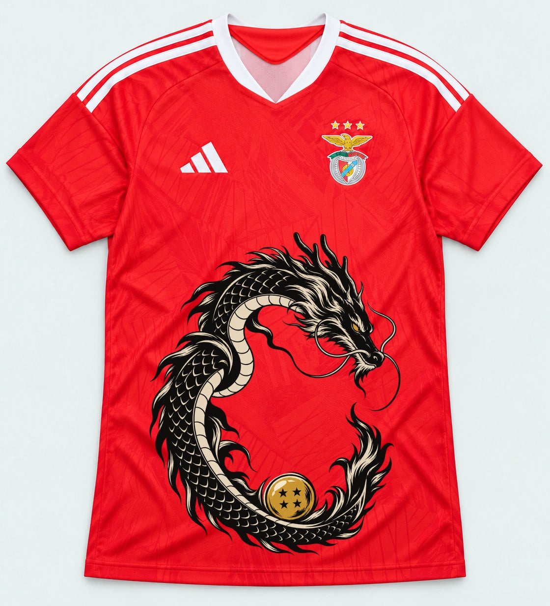 Benfica Red Shenron Emblem Dragon Ball Jersey — Front