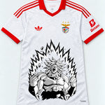 Benfica White Broly Dragon Ball Jersey — Front