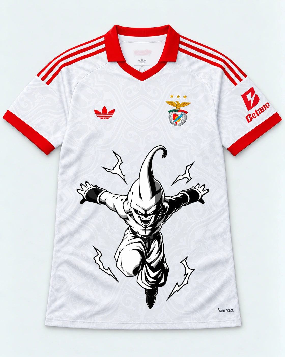 Benfica White Kid Buu Dragon Ball Jersey — Front