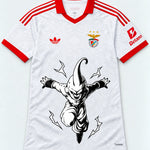 Benfica White Kid Buu Dragon Ball Jersey — Front