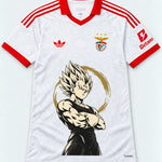 Benfica White Majin Vegeta Dragon Ball Jersey — Front