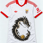 Benfica White Shenron Emblem Dragon Ball Jersey — Front
