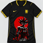 Chelsea Black Goku Rising Sun Dragon Ball Jersey — Front