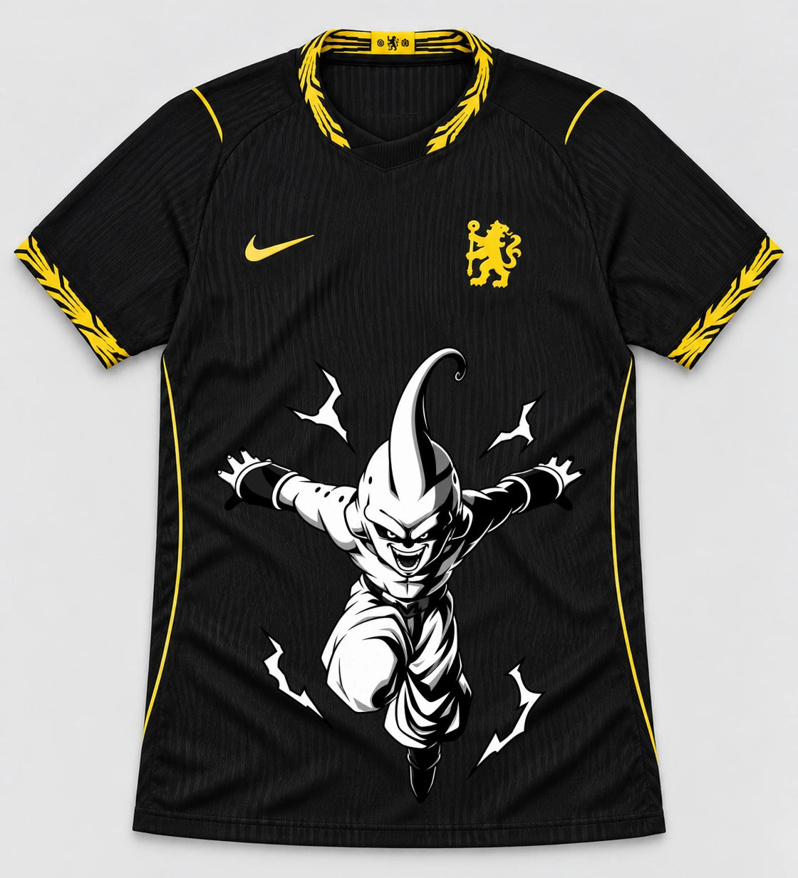 Chelsea Black Kid Buu Dragon Ball Jersey — Front