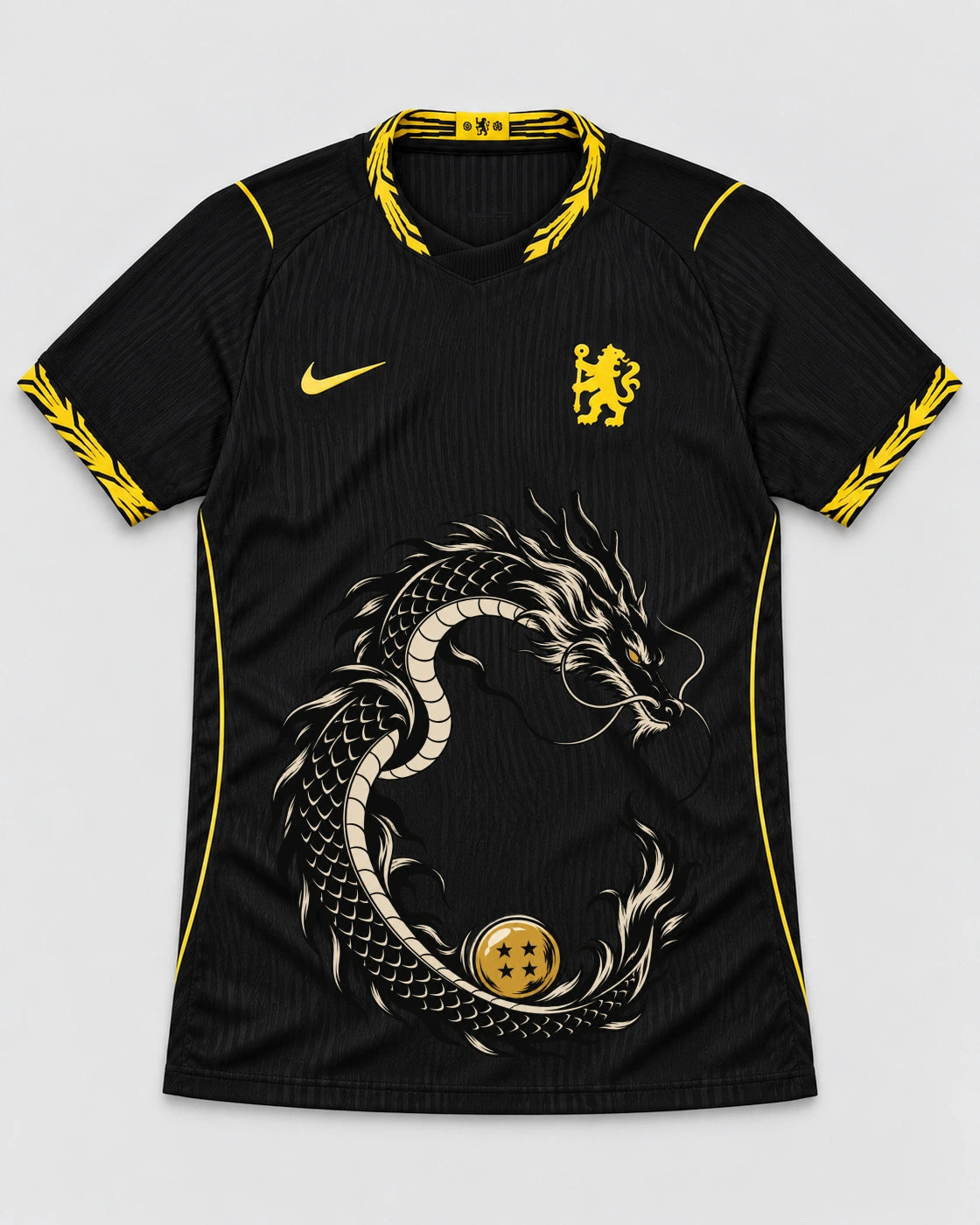 Chelsea Black Shenron Emblem Dragon Ball Jersey — Front