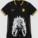 Chelsea Black Super Saiyan Aura Dragon Ball Jersey — Front