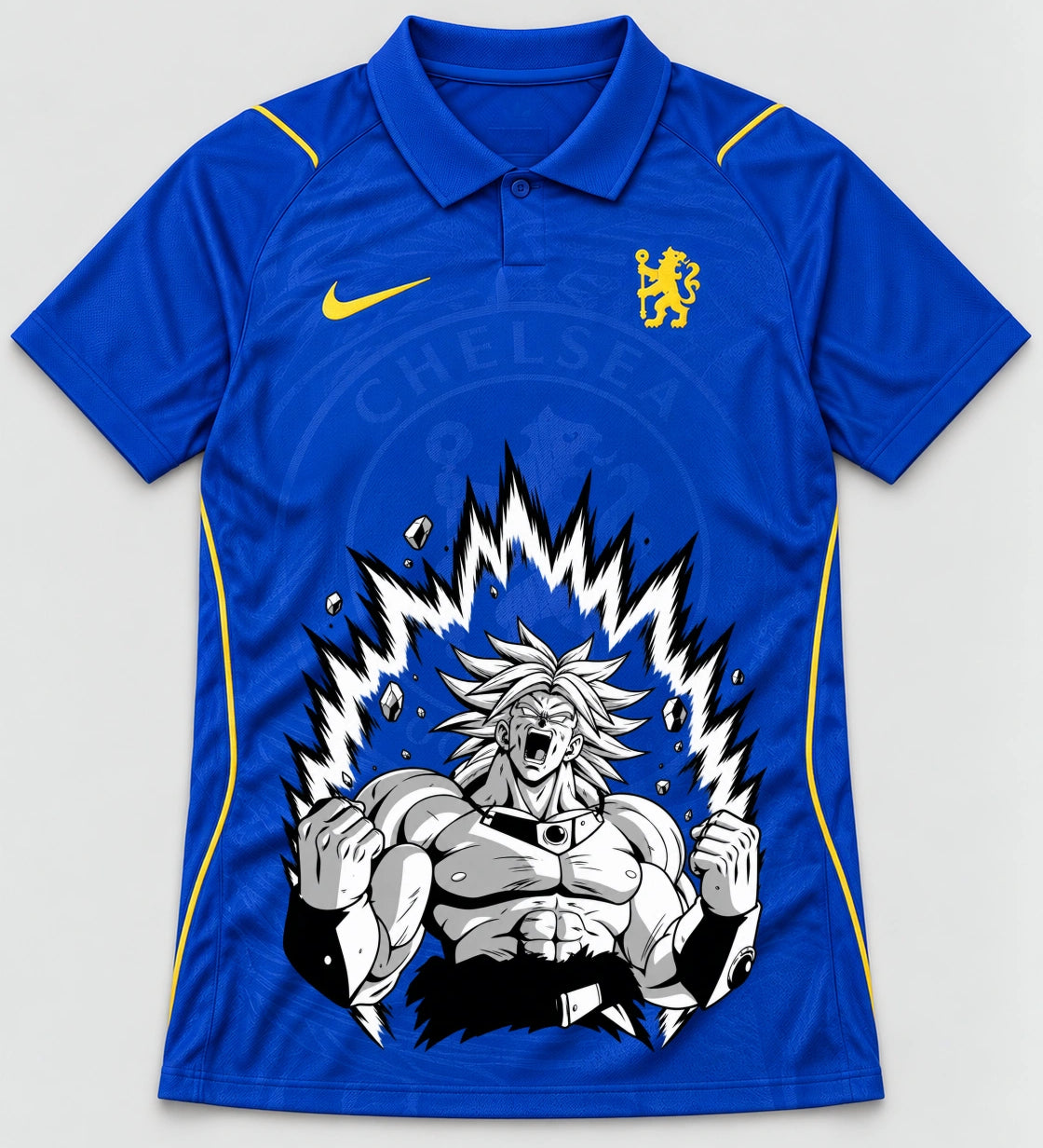Chelsea Blue Broly Dragon Ball Jersey — Front