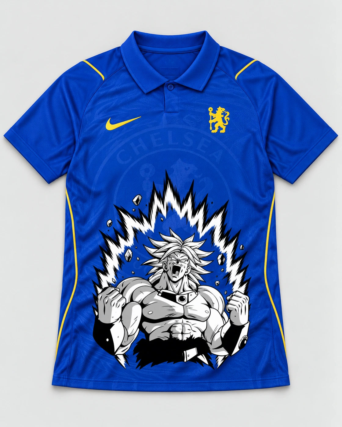 Chelsea Blue Broly Dragon Ball Jersey — Front