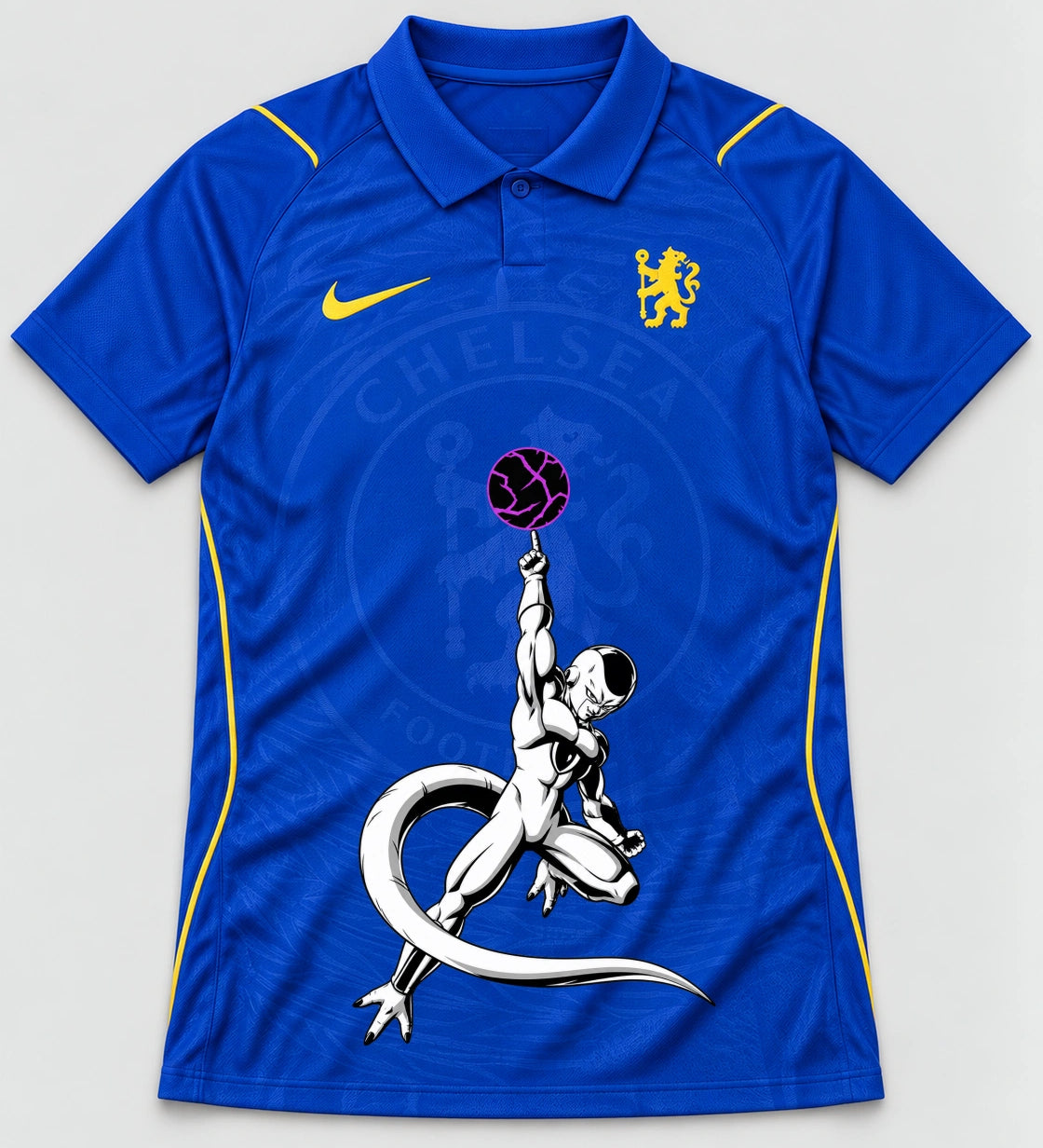 Chelsea Blue Frieza Death Ball Dragon Ball Jersey — Front