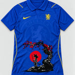 Chelsea Blue Goku Sakura Dragon Ball Jersey — Front