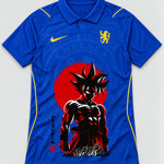 Chelsea Blue Goku Rising Sun Dragon Ball Jersey — Front