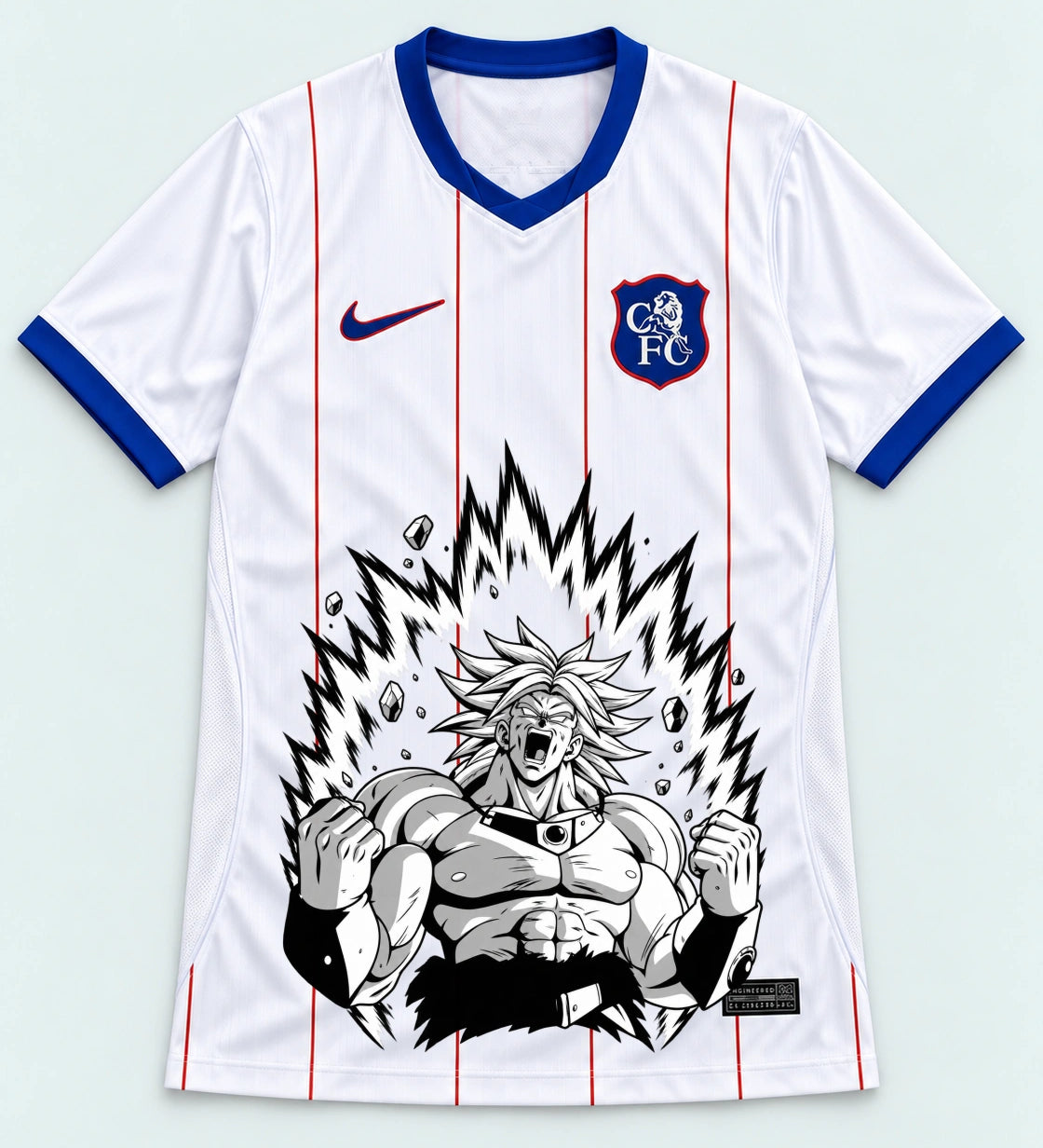Chelsea White Broly Dragon Ball Jersey — Front