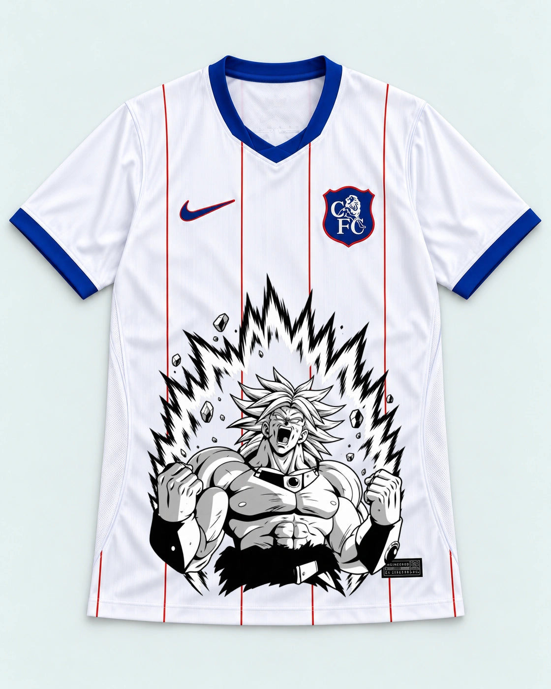 Chelsea White Broly Dragon Ball Jersey — Front