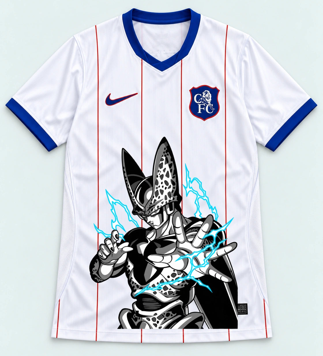 Chelsea White Cell Dragon Ball Jersey — Front