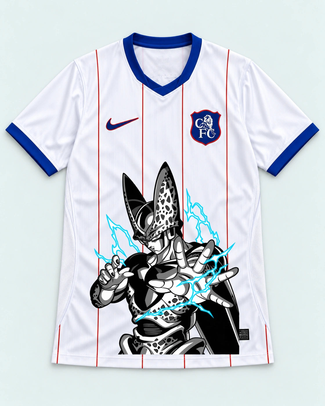 Chelsea White Cell Dragon Ball Jersey — Front