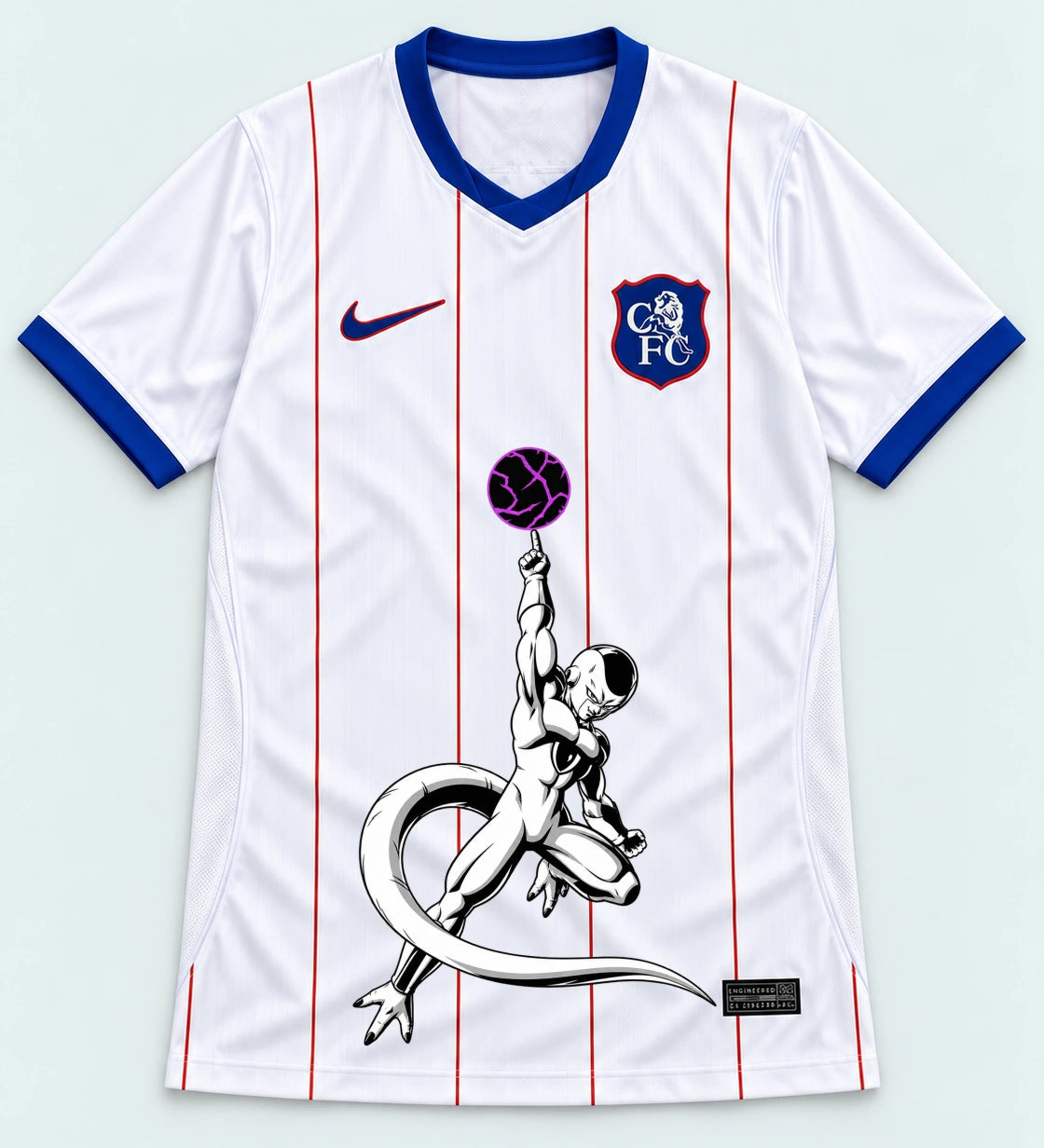 Chelsea White Frieza Death Ball Dragon Ball Jersey — Front