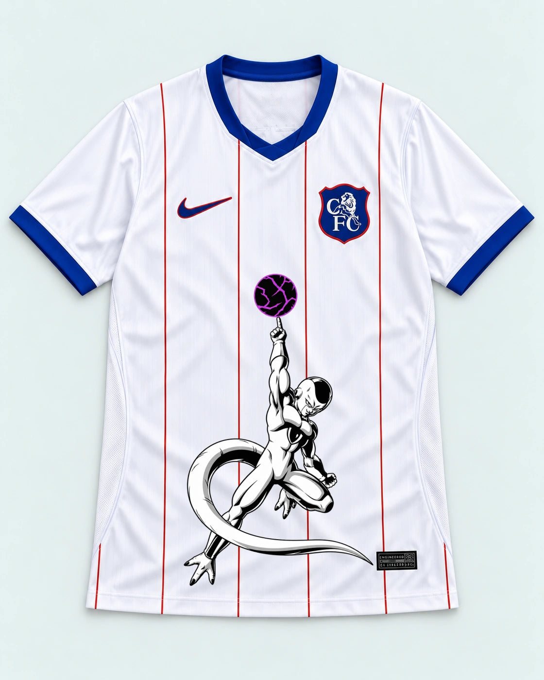 Chelsea White Frieza Death Ball Dragon Ball Jersey — Front