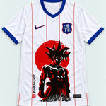 Chelsea White Goku Rising Sun Dragon Ball Jersey — Front