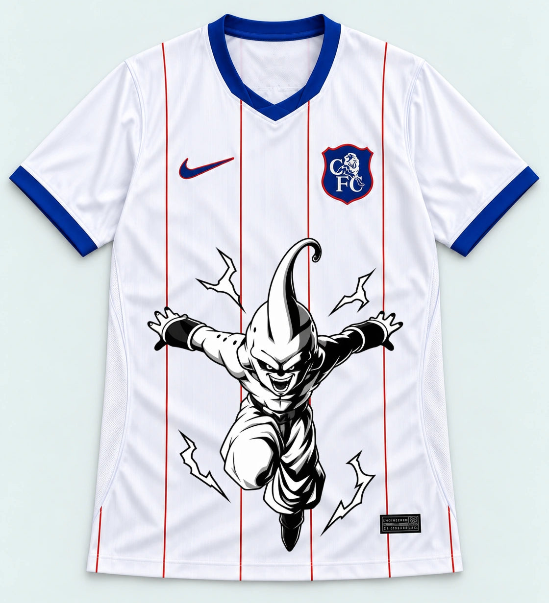 Chelsea White Kid Buu Dragon Ball Jersey — Front
