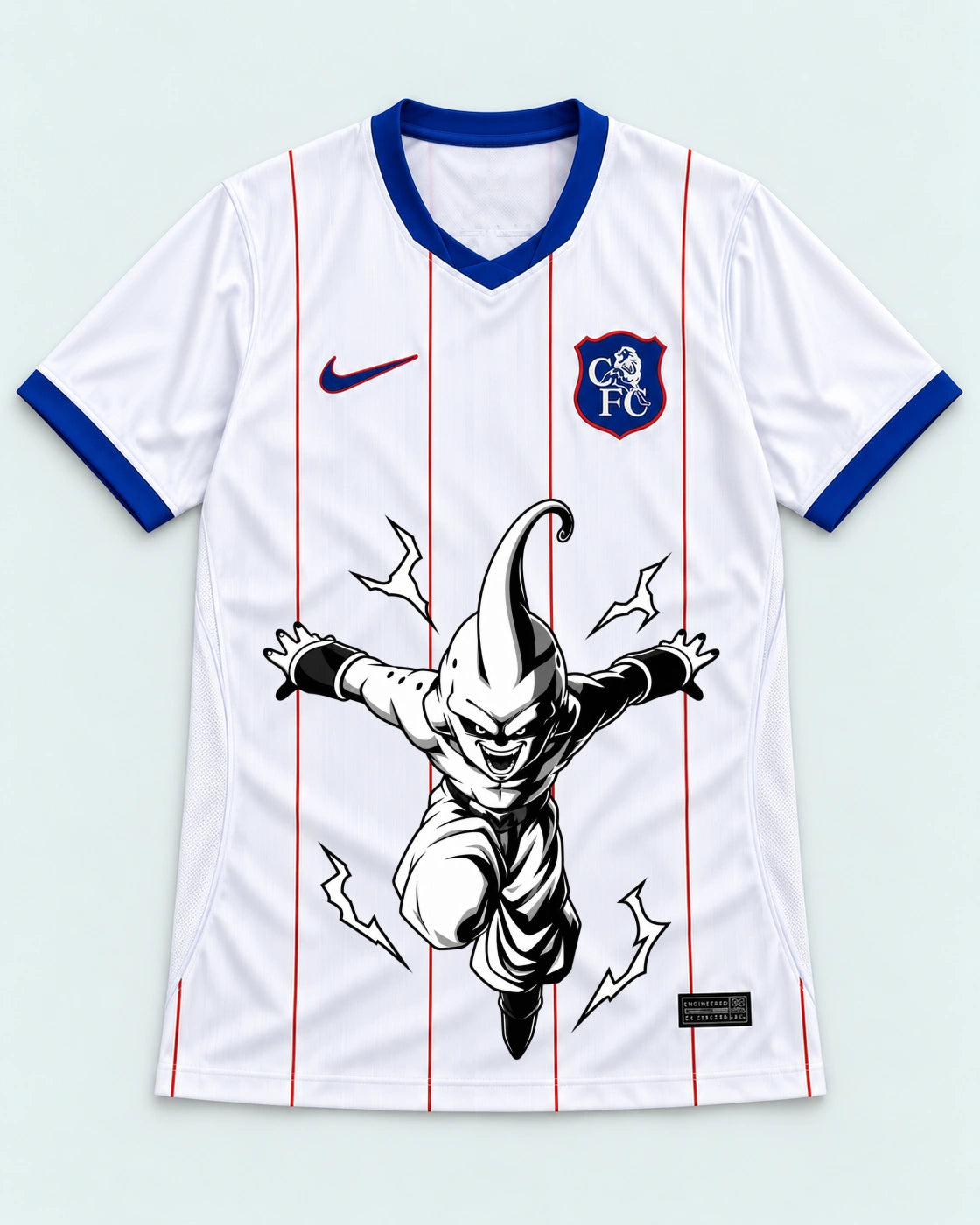 Chelsea White Kid Buu Dragon Ball Jersey — Front