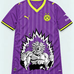 Borussia Dortmund Purple Broly Dragon Ball Jersey — Front