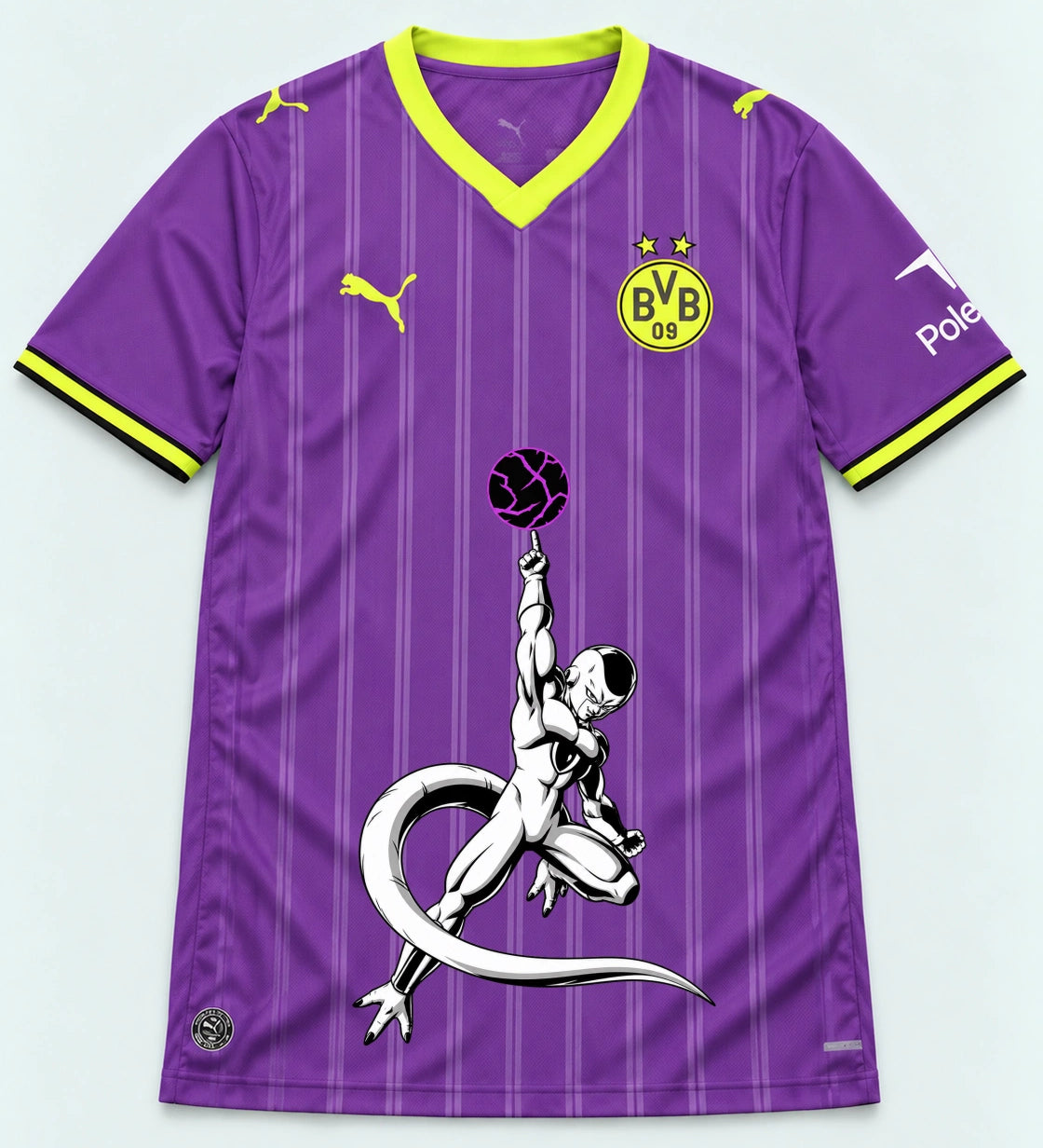 Borussia Dortmund Purple Frieza Death Ball Dragon Ball Jersey — Front