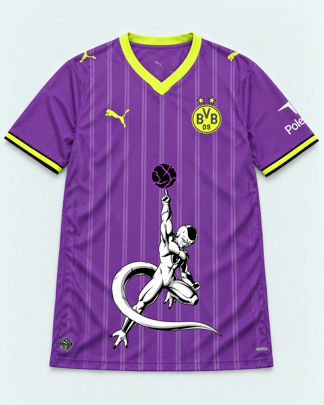 Borussia Dortmund Purple Frieza Death Ball Dragon Ball Jersey — Front