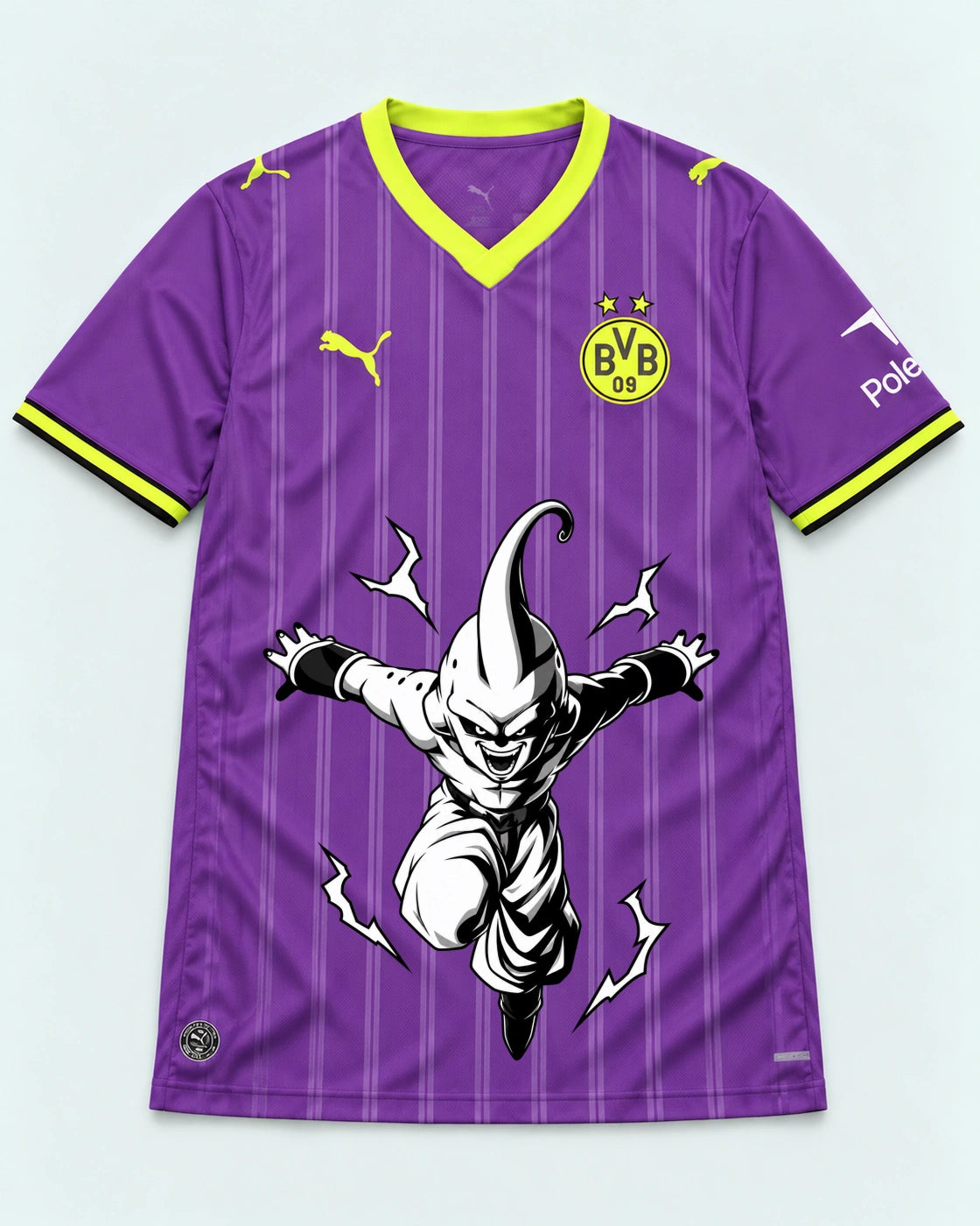 Borussia Dortmund Purple Kid Buu Dragon Ball Jersey — Front