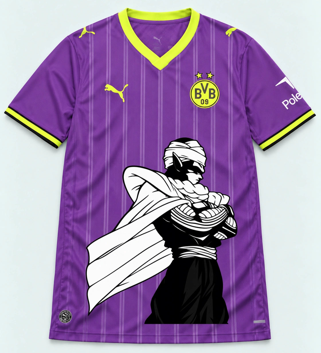 Borussia Dortmund Purple Piccolo Cloak Dragon Ball Jersey — Front