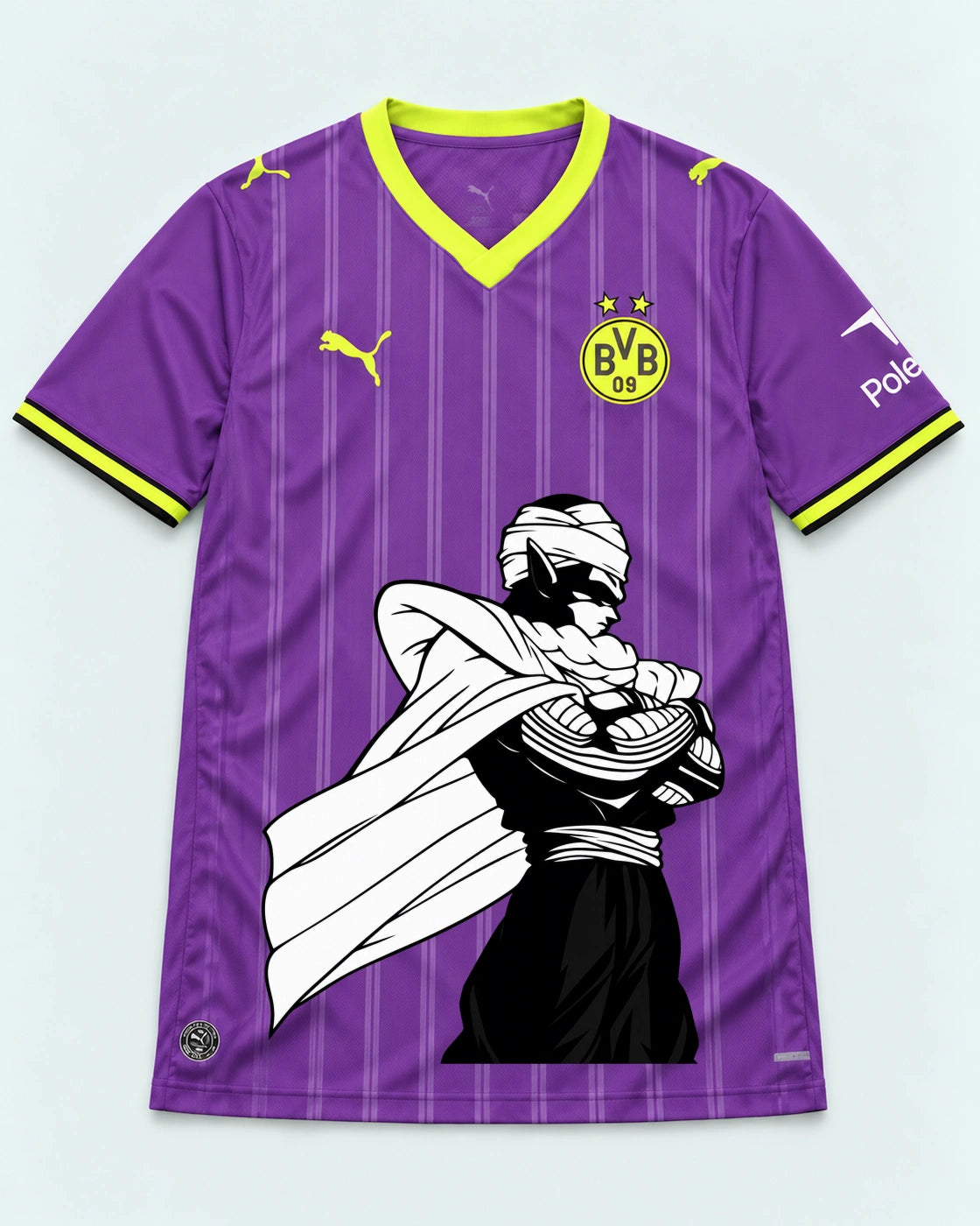 Borussia Dortmund Purple Piccolo Cloak Dragon Ball Jersey — Front
