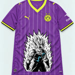 Borussia Dortmund Purple Super Saiyan Aura Dragon Ball Jersey — Front