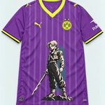Borussia Dortmund Purple Trunks Sword Dragon Ball Jersey — Front
