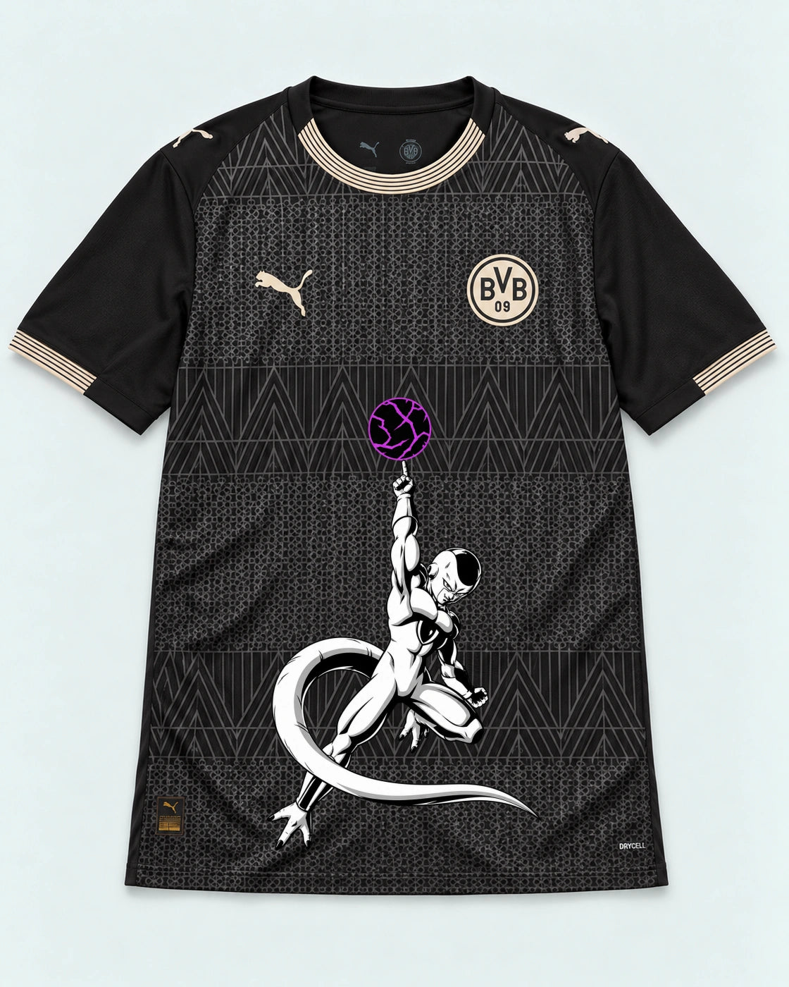 Borussia Dortmund Special Black Frieza Death Ball Dragon Ball Jersey — Front