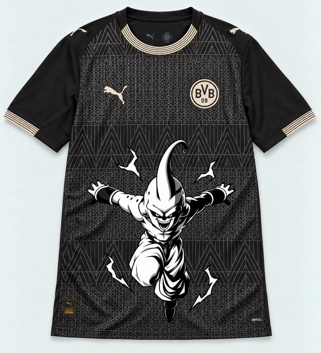 Borussia Dortmund Special Black Kid Buu Dragon Ball Jersey — Front