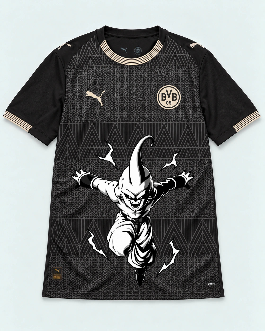 Borussia Dortmund Special Black Kid Buu Dragon Ball Jersey — Front