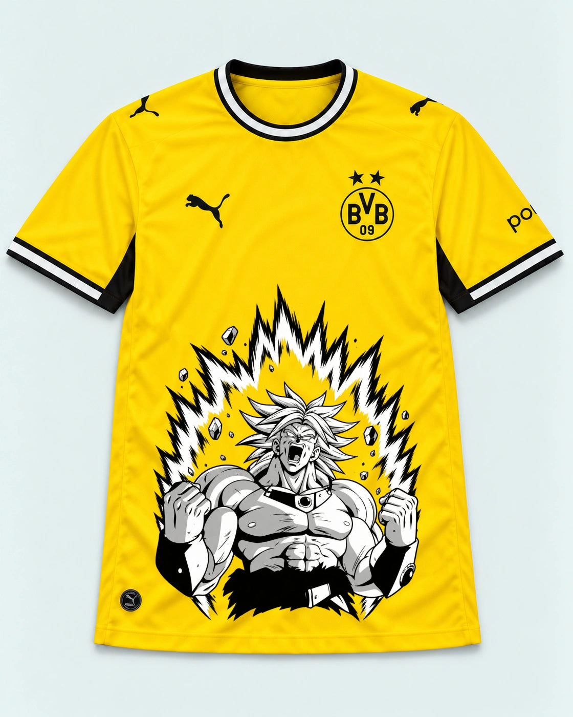 Borussia Dortmund Yellow Broly Dragon Ball Jersey — Front