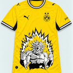 Borussia Dortmund Yellow Broly Dragon Ball Jersey — Front