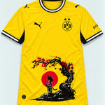 Borussia Dortmund Yellow Goku Sakura Dragon Ball Jersey — Front
