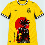 Borussia Dortmund Yellow Goku Rising Sun Dragon Ball Jersey — Front