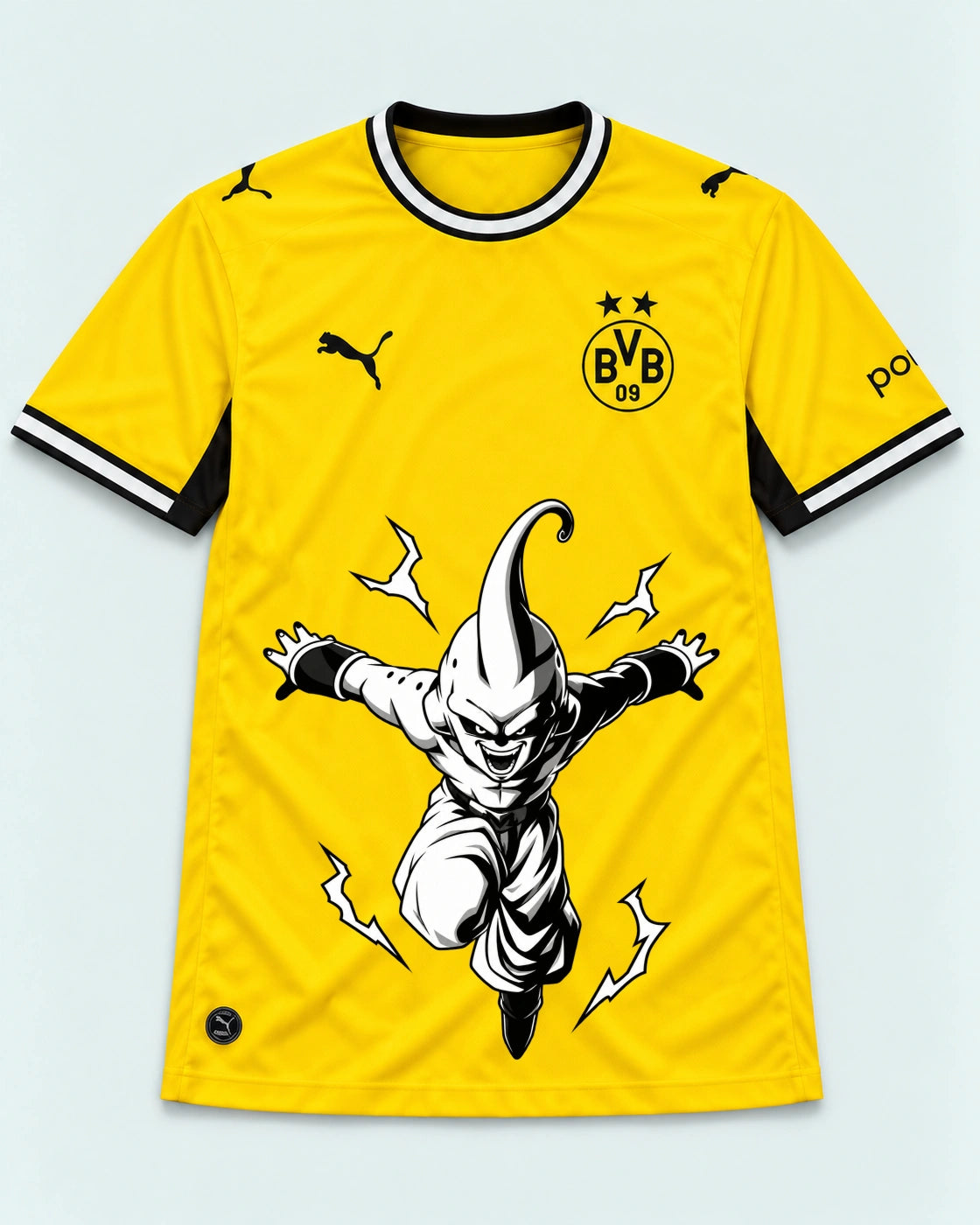 Borussia Dortmund Yellow Kid Buu Dragon Ball Jersey — Front