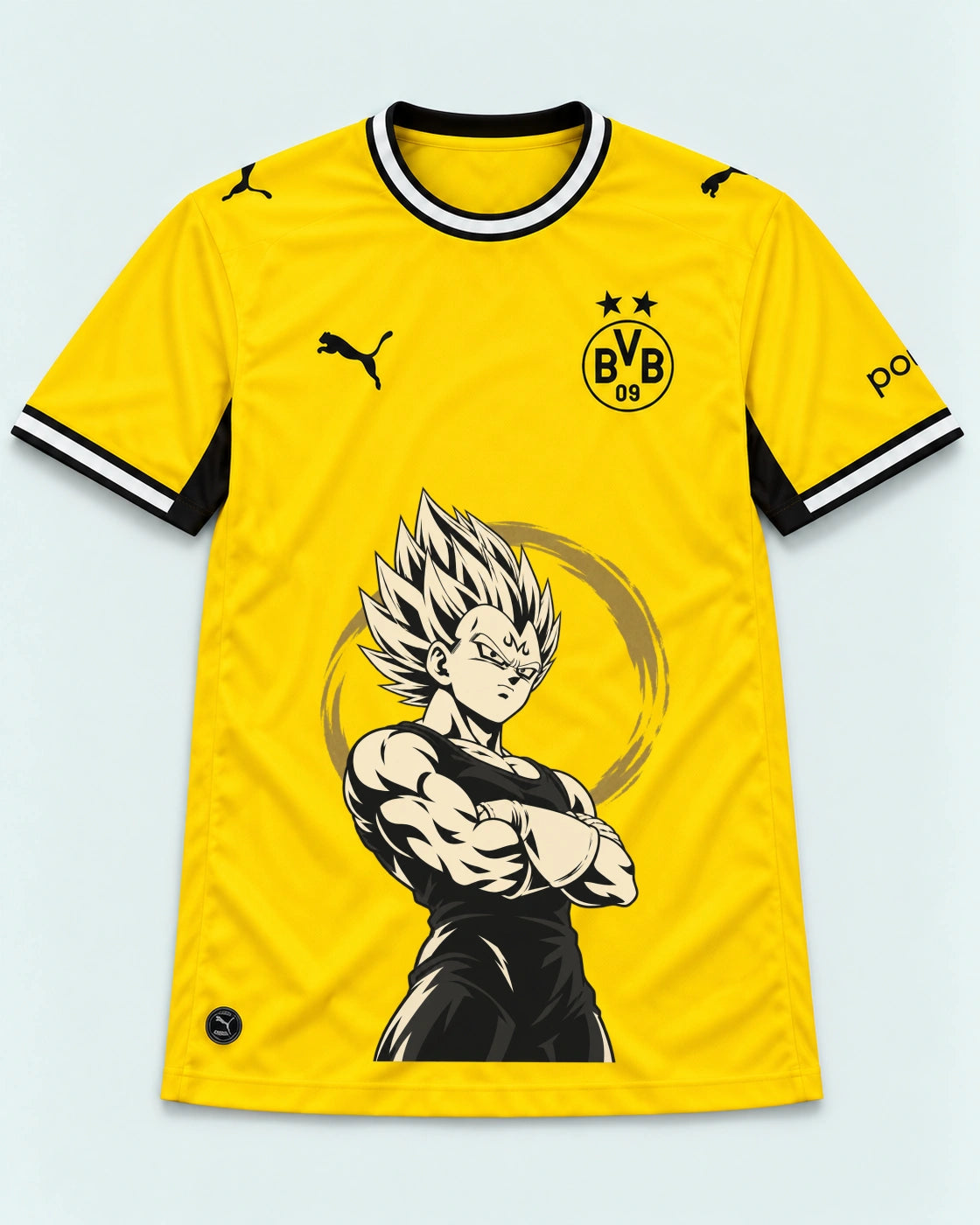 Borussia Dortmund Yellow Majin Vegeta Dragon Ball Jersey — Front
