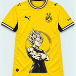 Borussia Dortmund Yellow Majin Vegeta Dragon Ball Jersey — Front