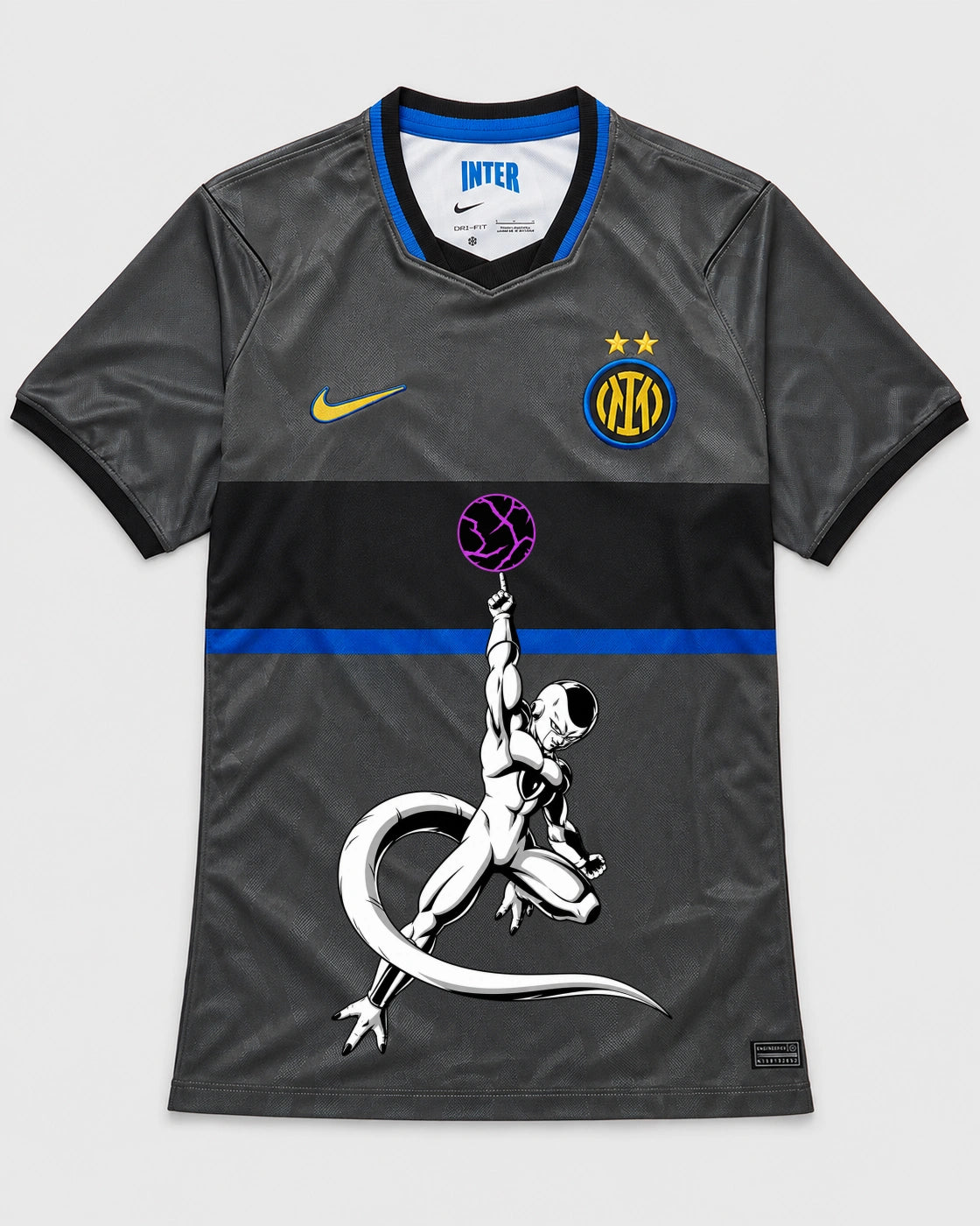 Inter Milan Gray Frieza Death Ball Dragon Ball Jersey — Front