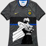 Inter Milan Gray Piccolo Cloak Dragon Ball Jersey — Front
