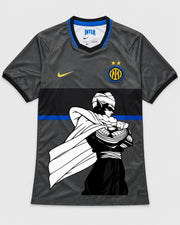 Inter Milan Gray Piccolo Cloak Dragon Ball Jersey — Front