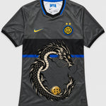 Inter Milan Gray Shenron Emblem Dragon Ball Jersey — Front