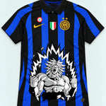 Inter Milan Striped Broly Dragon Ball Jersey — Front