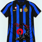 Inter Milan Striped Goku Sakura Dragon Ball Jersey — Front