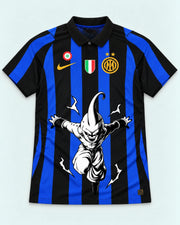 Inter Milan Striped Kid Buu Dragon Ball Jersey — Front